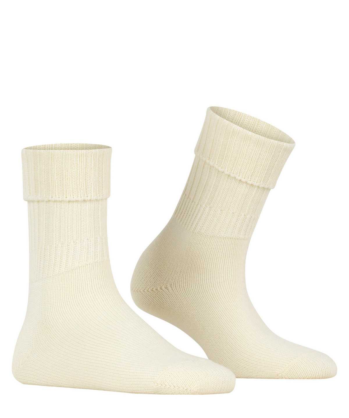 Calzini Donna Falke Striggings Rib Boot socks Bianche | MUWP84236