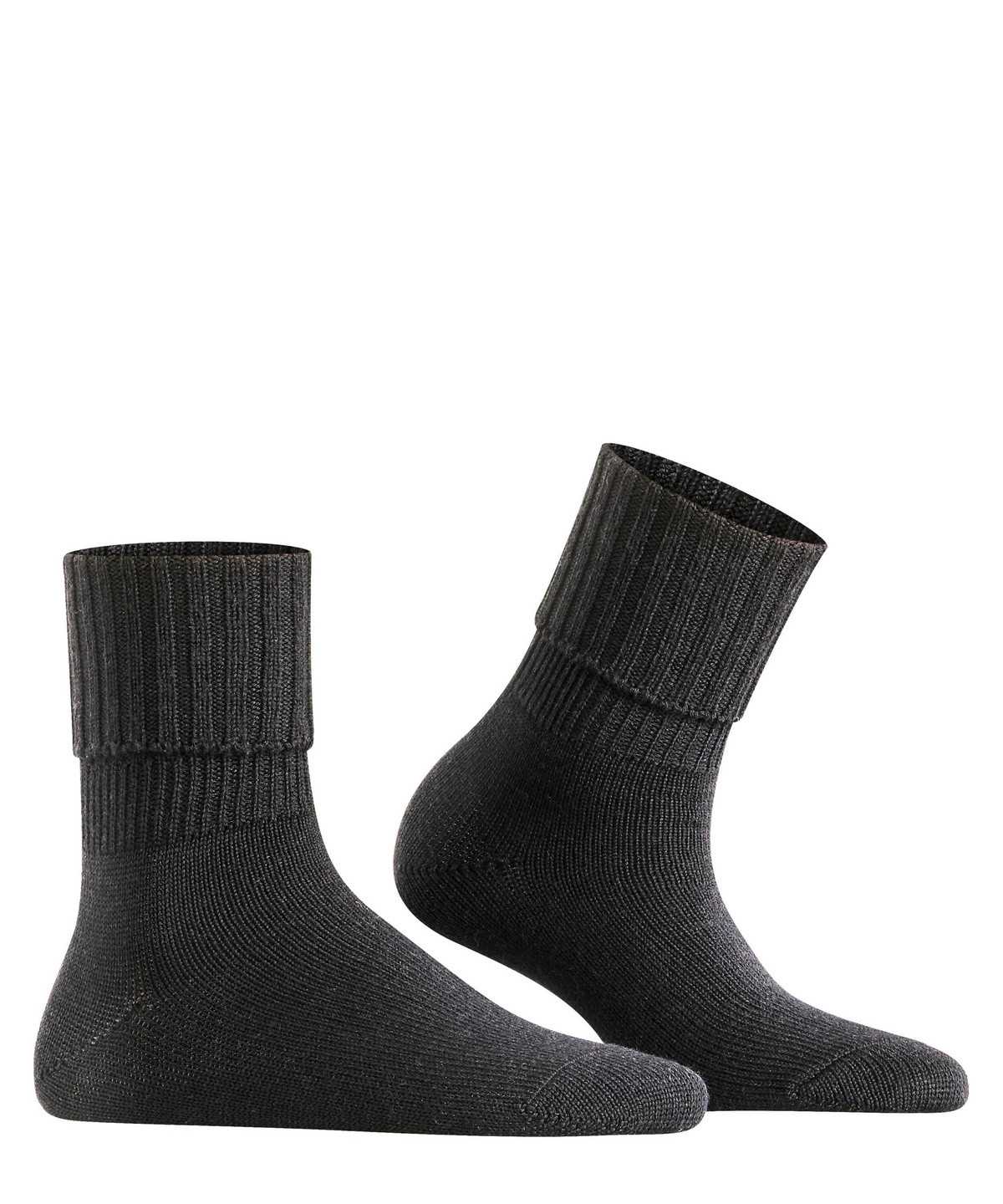 Calzini Donna Falke Striggings Rib Boot socks Nere | LSWZ19605