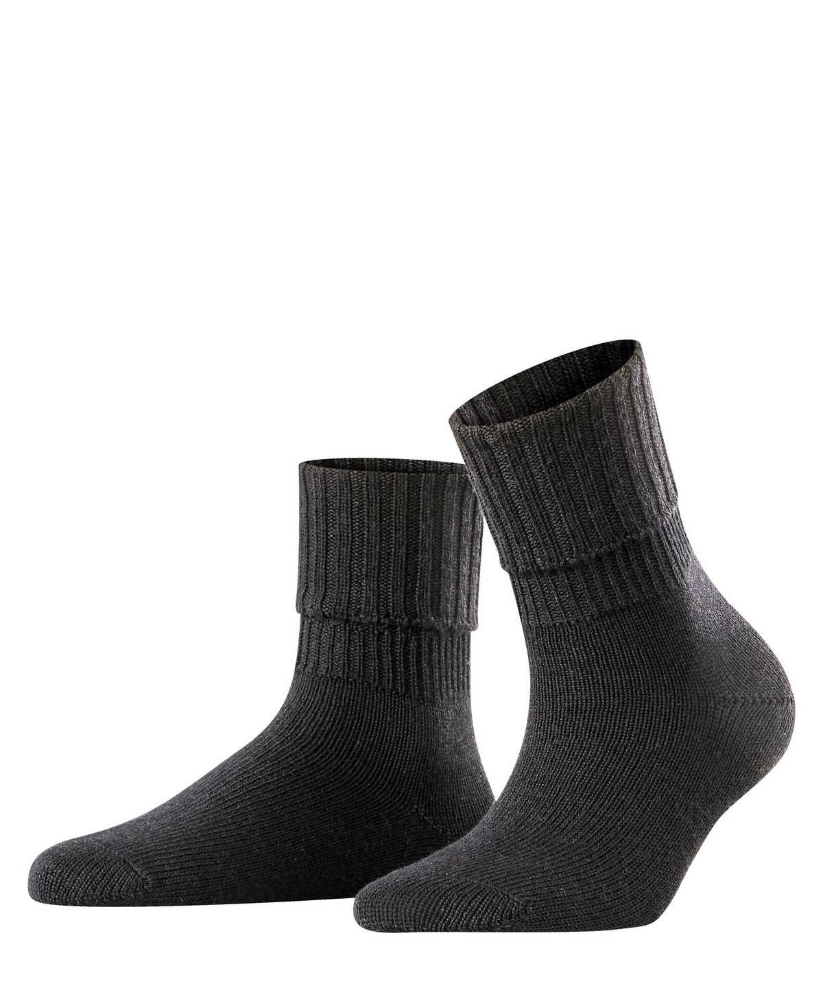 Calzini Donna Falke Striggings Rib Boot socks Nere | LSWZ19605