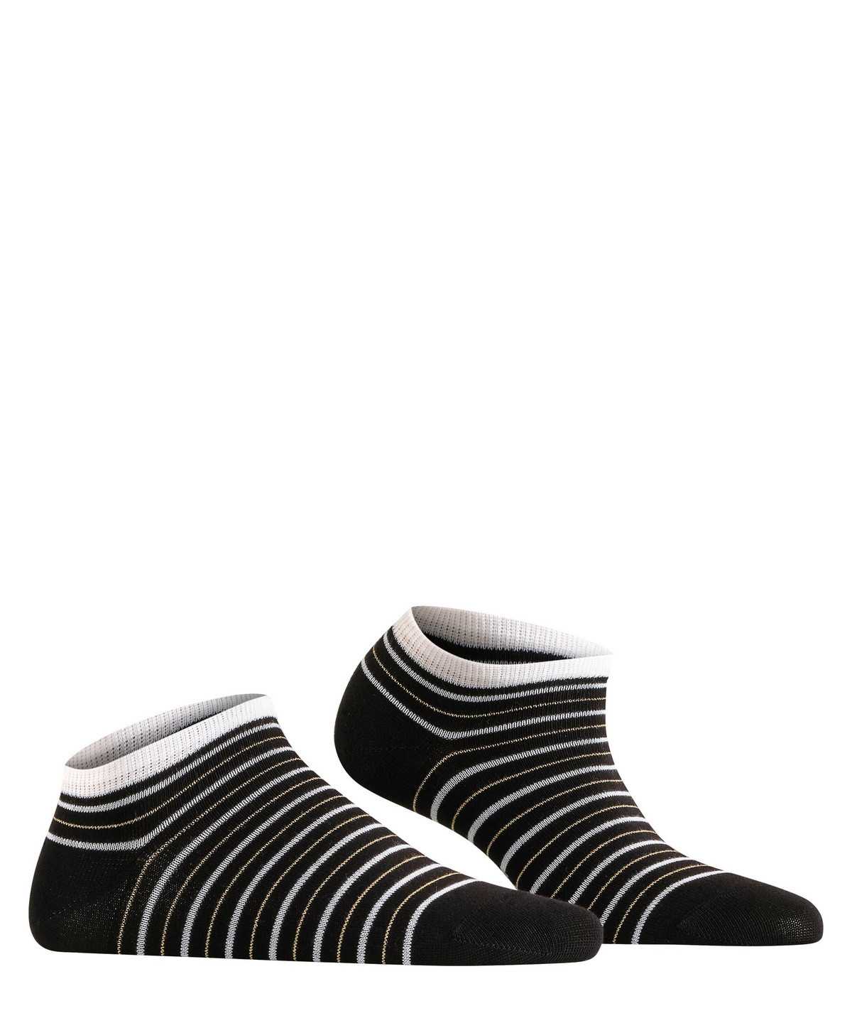 Calzini Donna Falke Stripe Shimmer Sneaker Socks Nere | KFMI43685