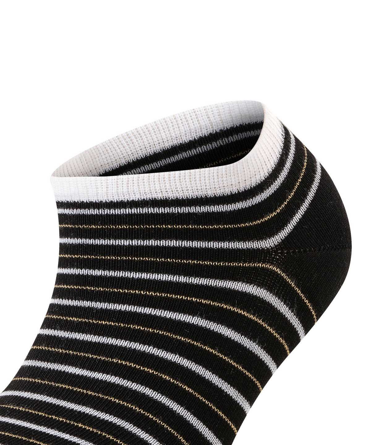 Calzini Donna Falke Stripe Shimmer Sneaker Socks Nere | KFMI43685