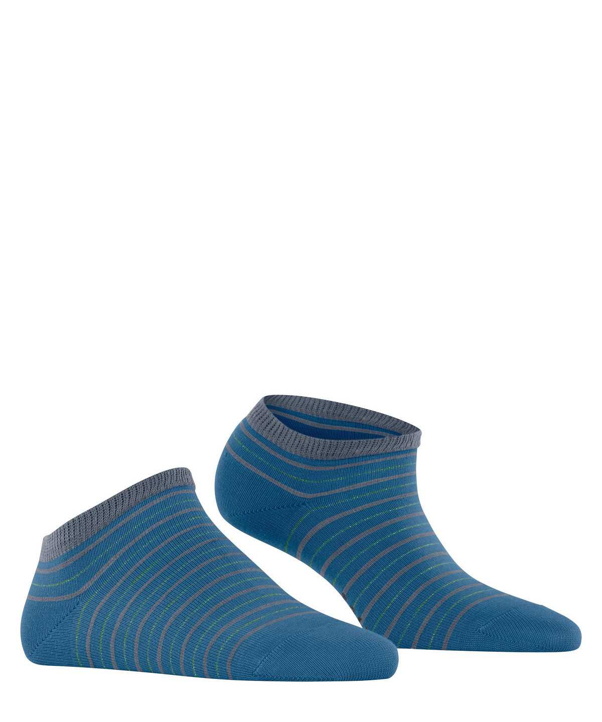 Calzini Donna Falke Stripe Shimmer Sneaker Socks Blu | VMXL59873