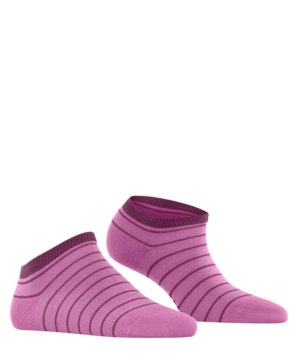 Calzini Donna Falke Stripe Shimmer Sneaker Socks Rosse | MKHX91350