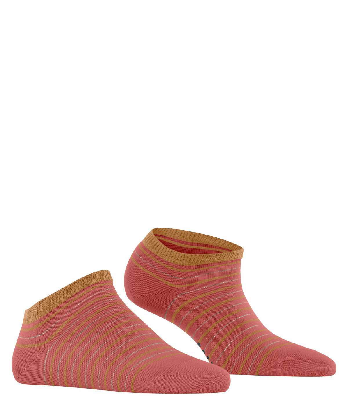 Calzini Donna Falke Stripe Shimmer Sneaker Socks Rosse | EVXF03849