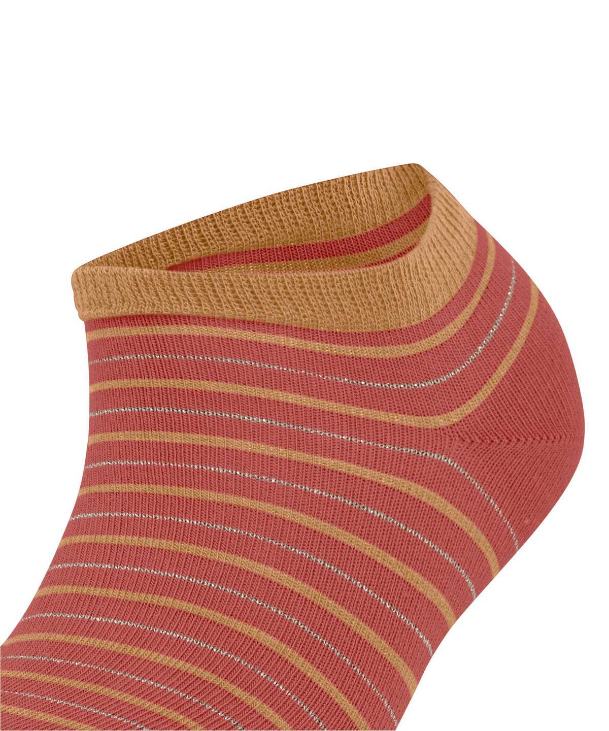 Calzini Donna Falke Stripe Shimmer Sneaker Socks Rosse | EVXF03849