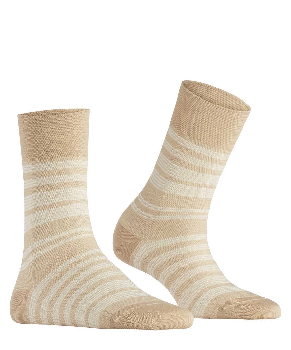 Calzini Donna Falke Sunset Stripe Socks Beige | GAUT51907