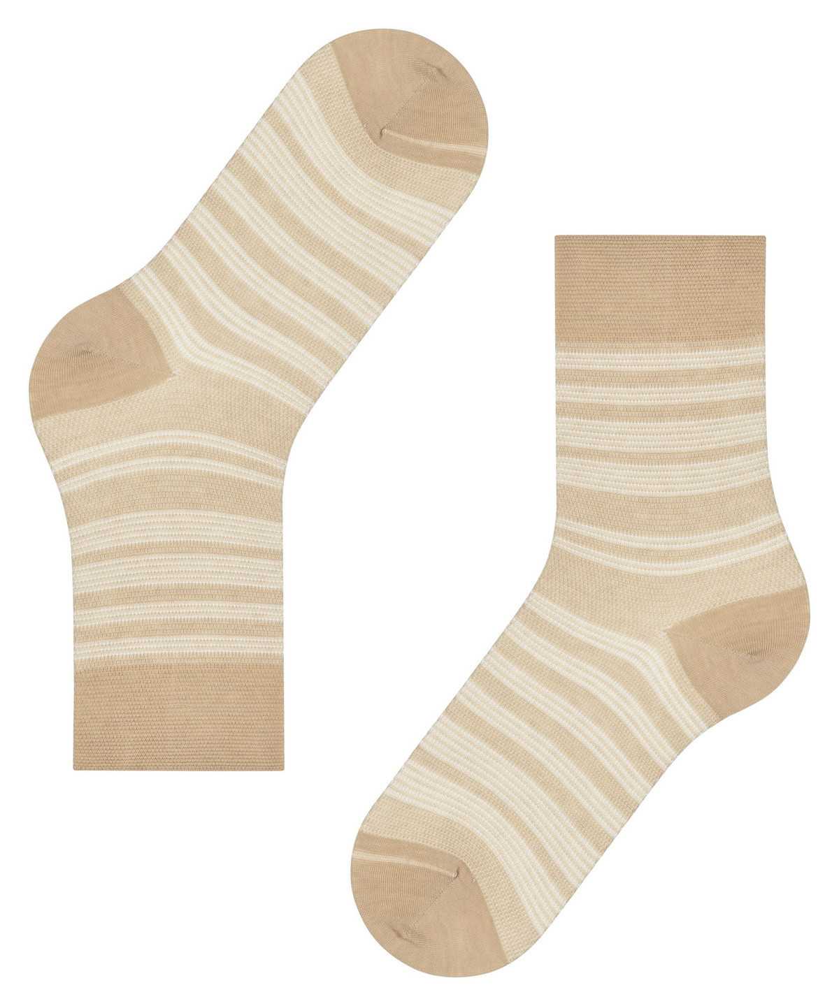 Calzini Donna Falke Sunset Stripe Socks Beige | GAUT51907