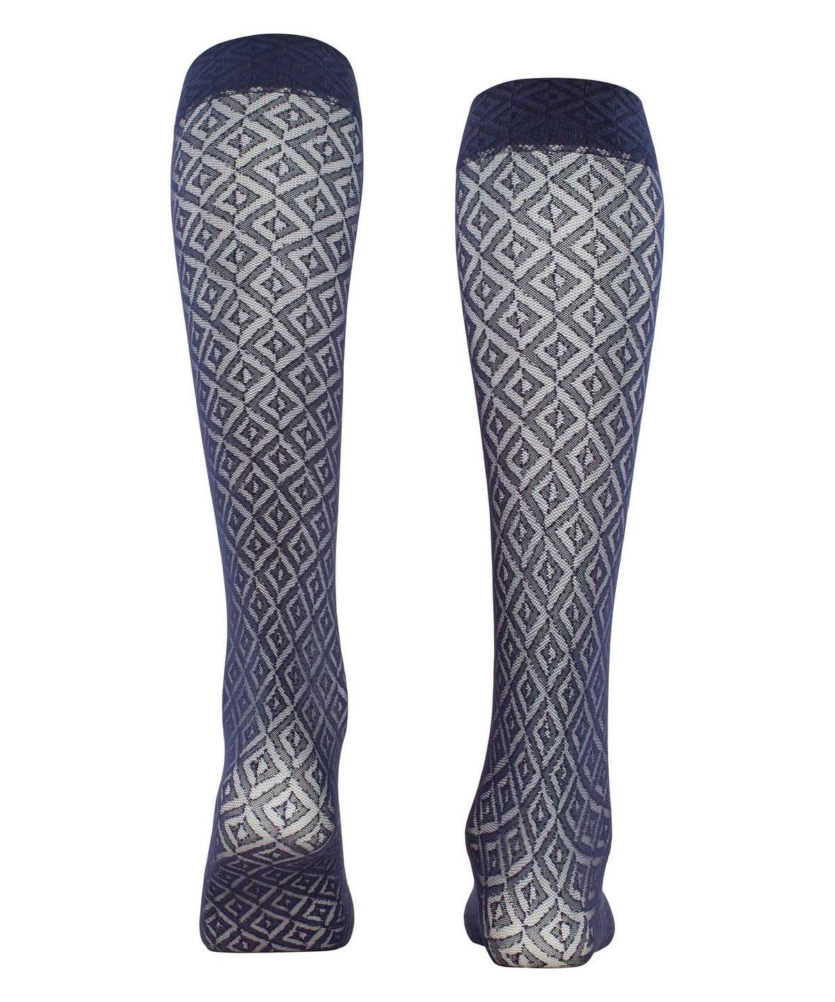 Calzini Donna Falke Tessellating 25 DEN Knee-high Socks Blu | VURW58329