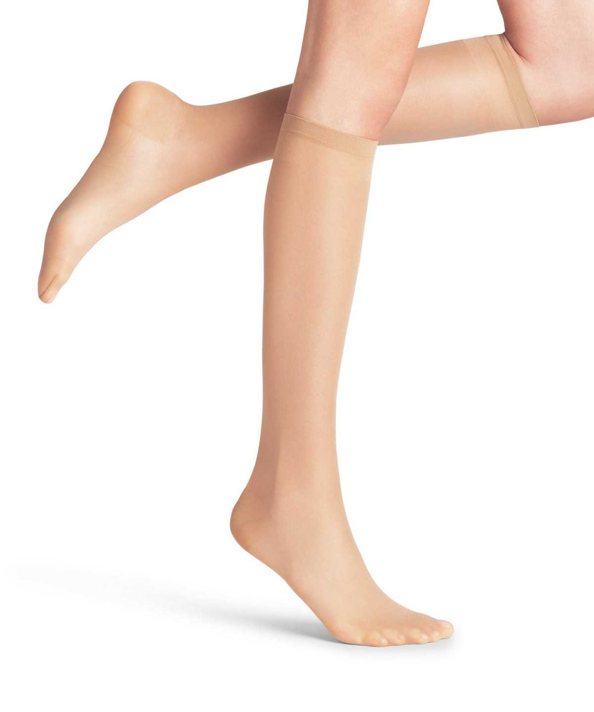 Calzini Donna Falke Vitalize 20 DEN Knee-high Socks Beige | DAUB34926