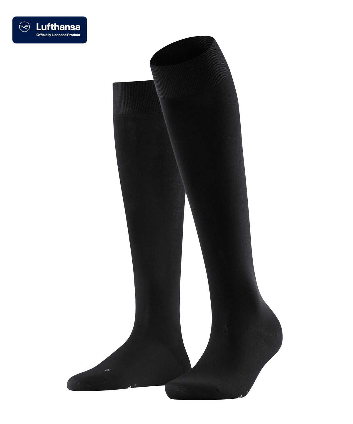 Calzini Donna Falke Vitalizer Knee-high Socks Nere | HAIR46309