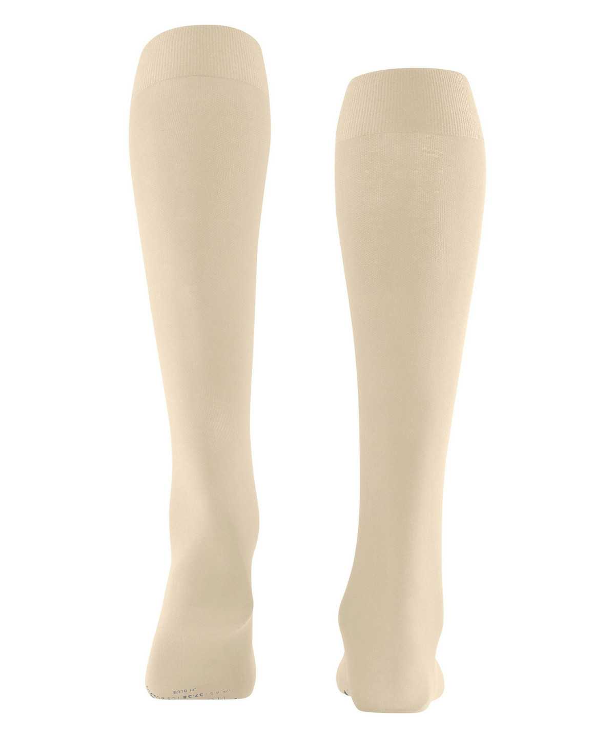 Calzini Donna Falke Vitalizer Knee-high Socks Beige | TSZB68740