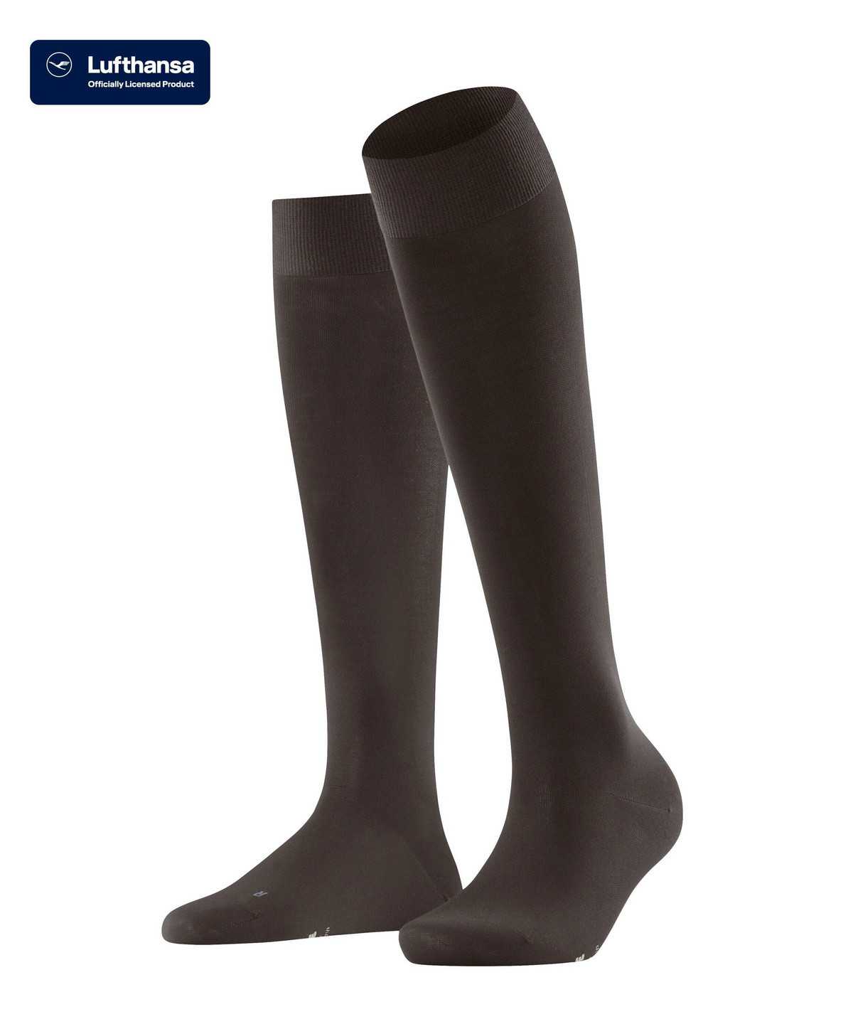 Calzini Donna Falke Vitalizer Knee-high Socks Marroni | MDWZ50126