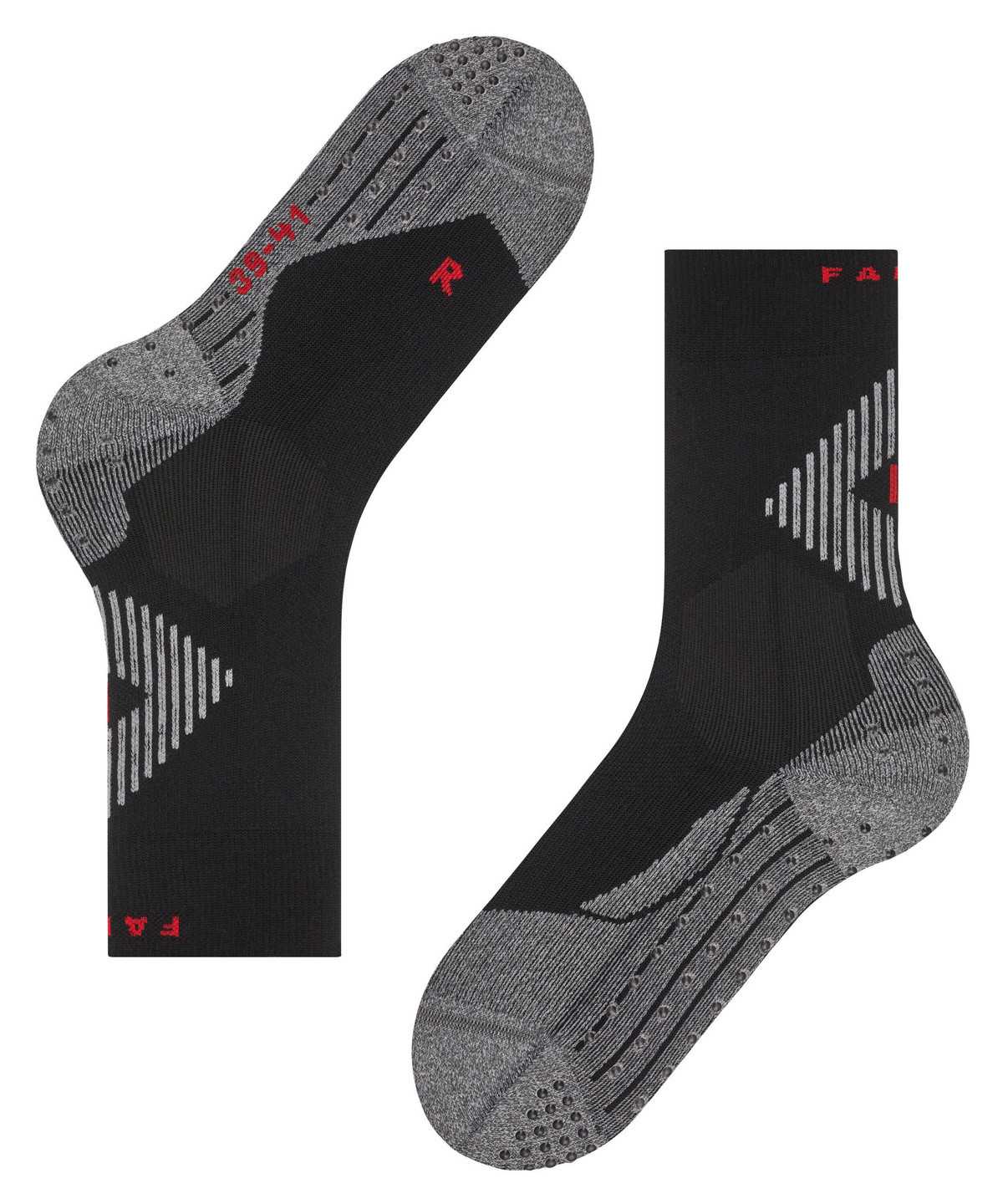 Calzini Uomo Falke 4GRIP Socks Nere | DBUE28390