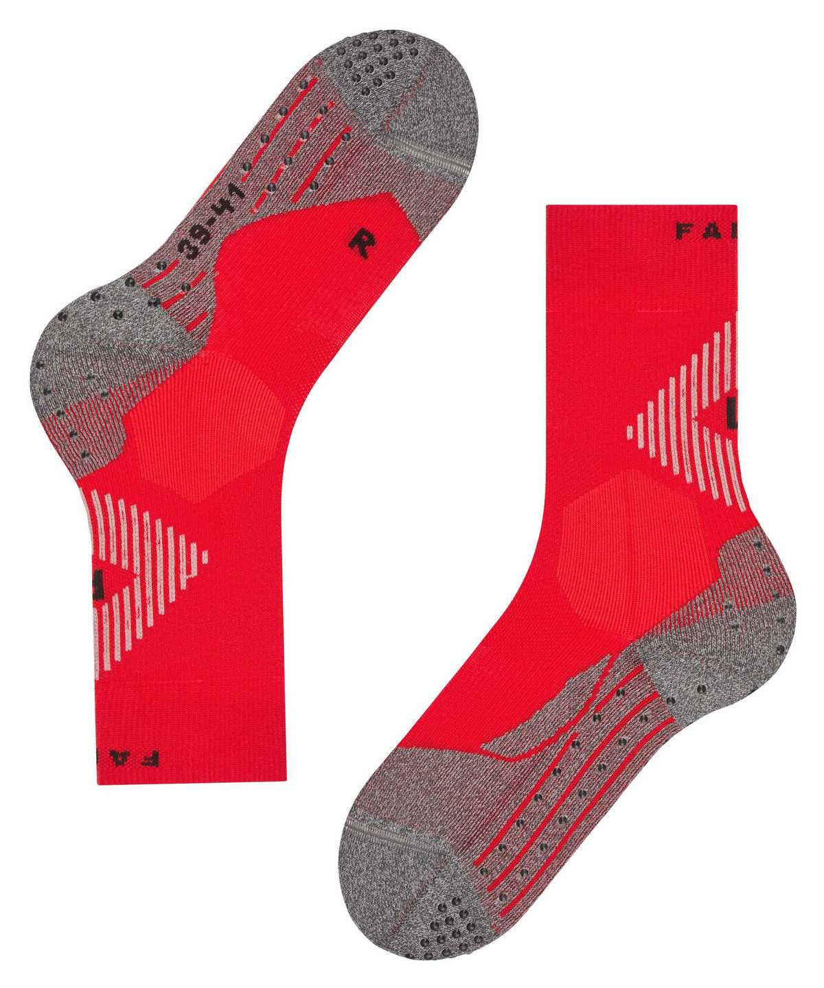 Calzini Uomo Falke 4GRIP Socks Rosse | FMAK63089