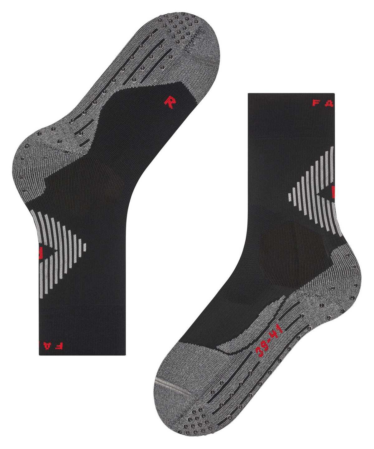 Calzini Uomo Falke 4GRIP Stabilizing Socks Nere | BKIS94721