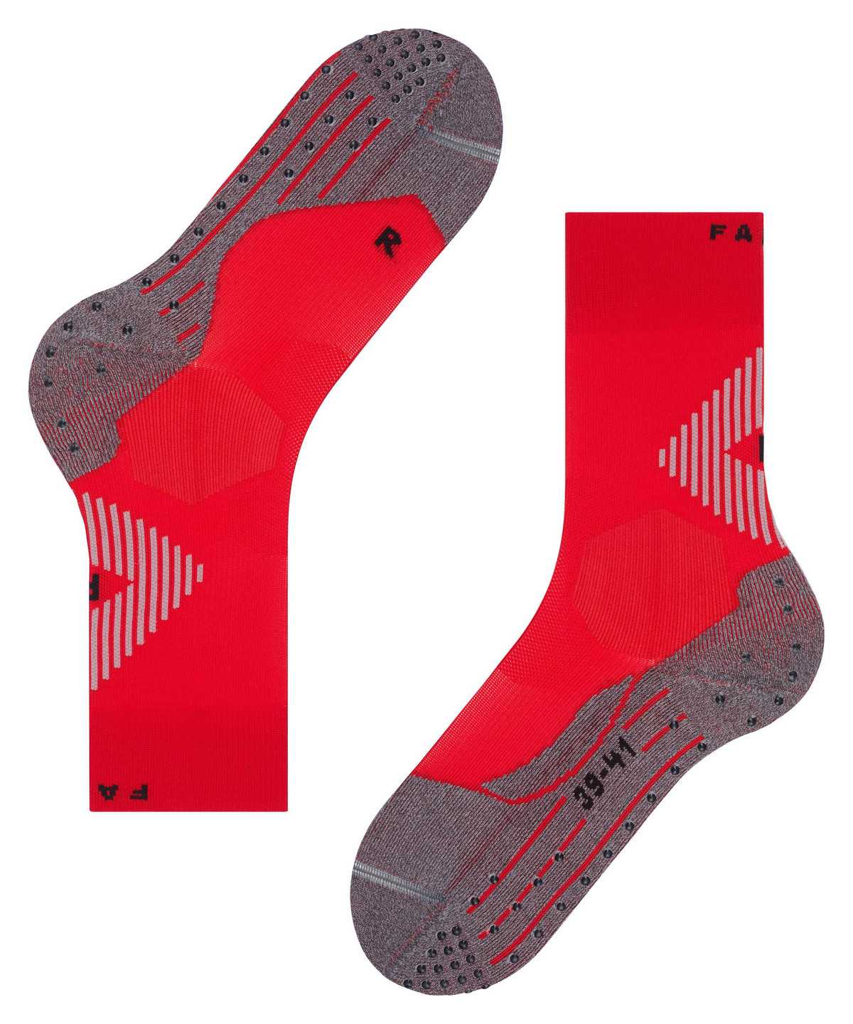 Calzini Uomo Falke 4GRIP Stabilizing Socks Rosse | RNSJ52136