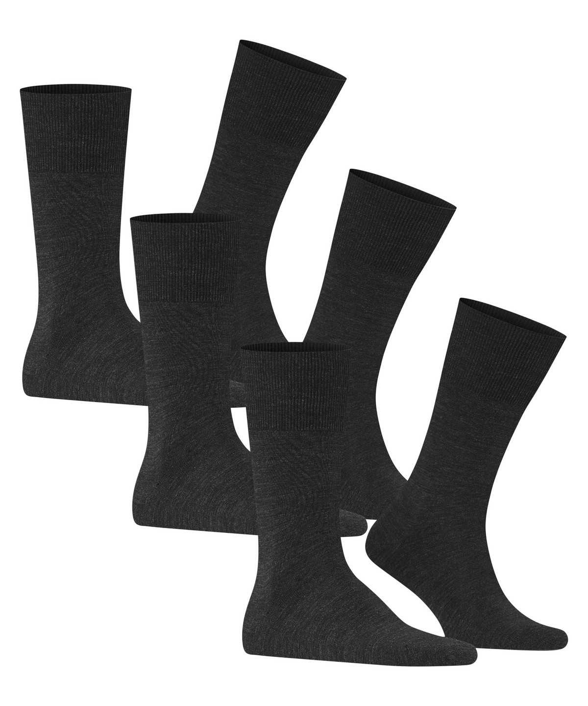 Calzini Uomo Falke Airport 3-Pack Socks Grigie | ZIHJ96028