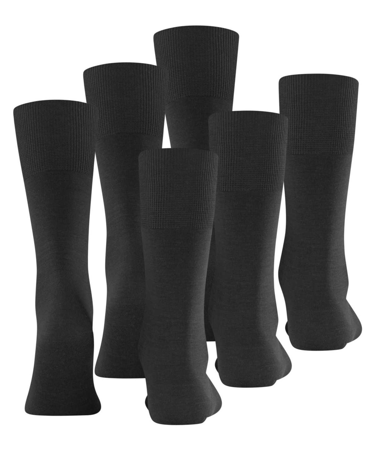 Calzini Uomo Falke Airport 3-Pack Socks Nere | DXVE06238