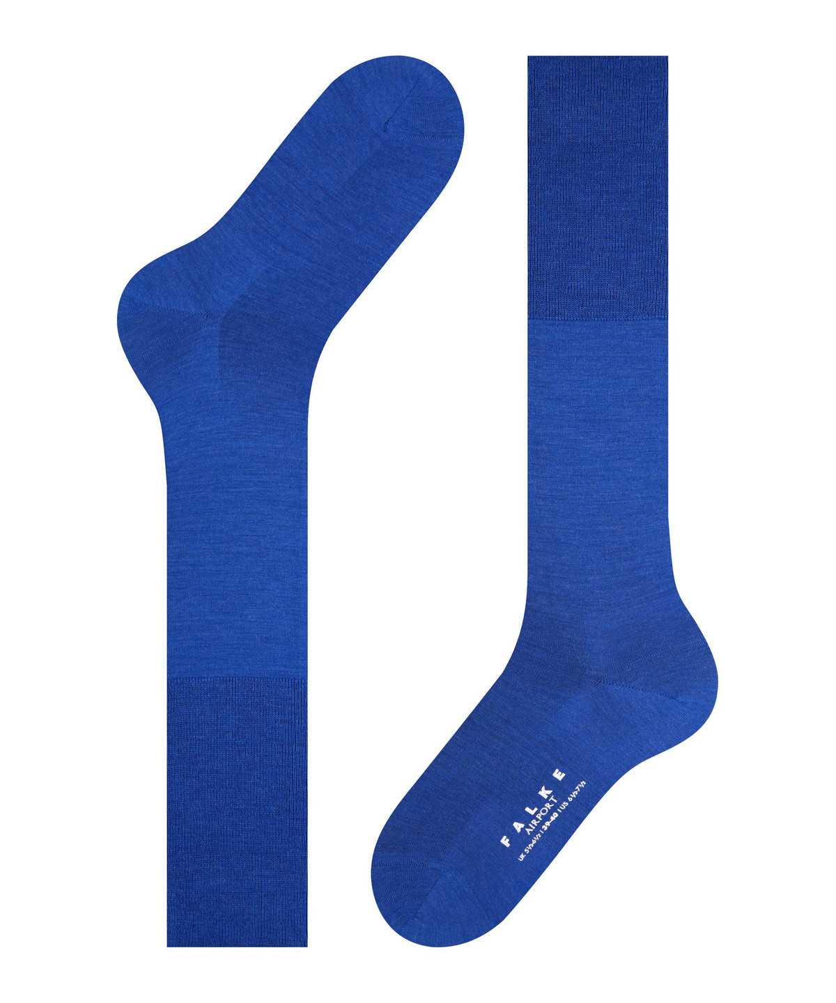 Calzini Uomo Falke Airport Knee-high Socks Blu | UNHP14950