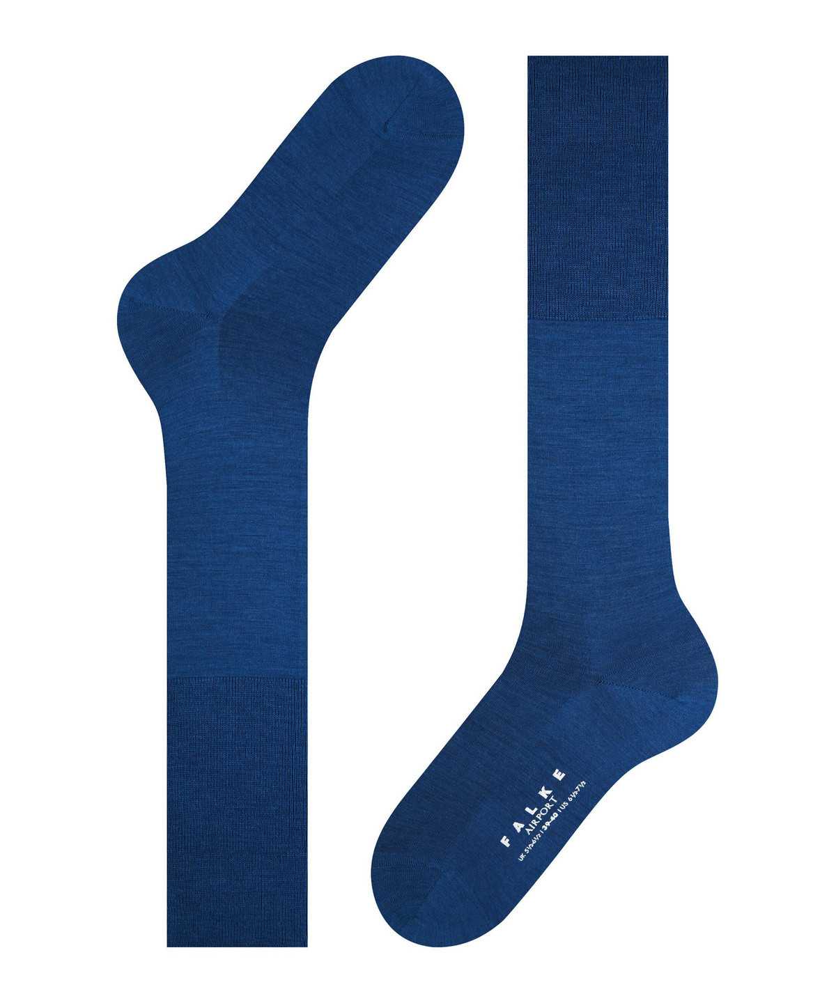 Calzini Uomo Falke Airport Knee-high Socks Blu | ATZK17650