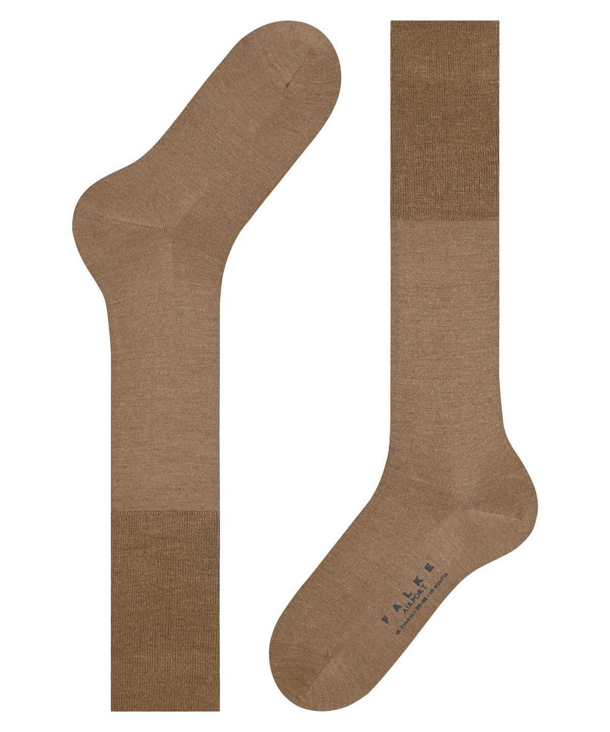 Calzini Uomo Falke Airport Knee-high Socks Marroni | NEFH96514