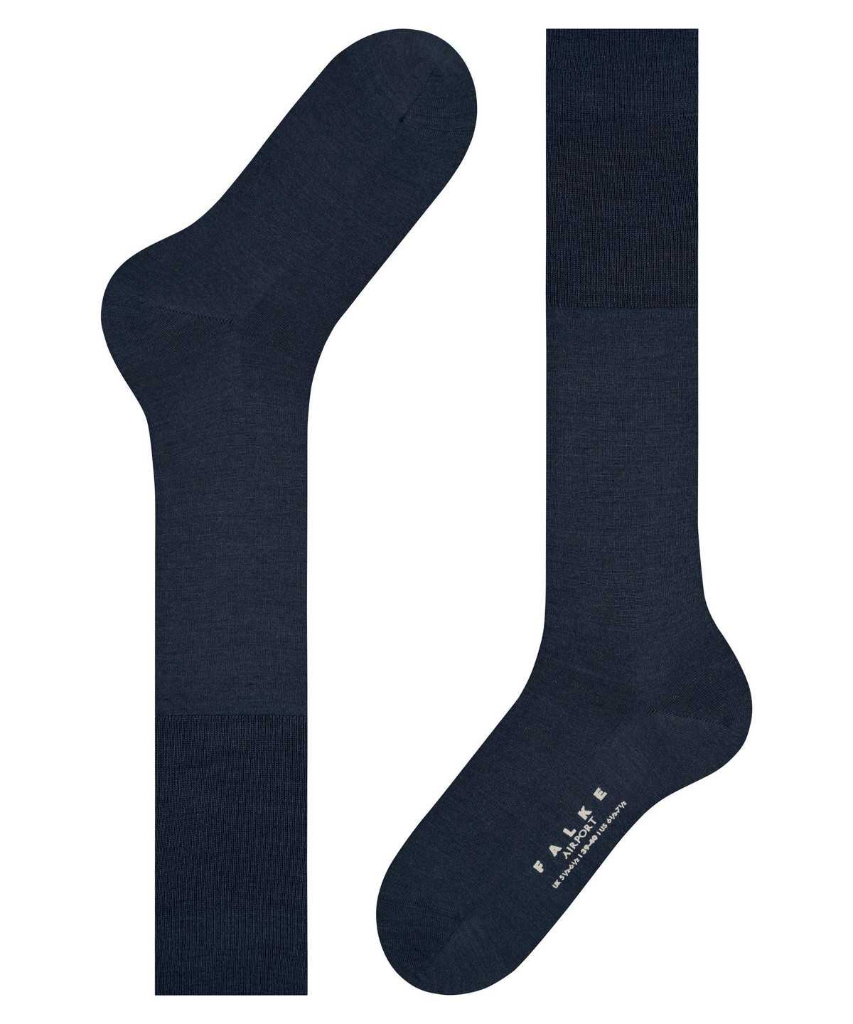 Calzini Uomo Falke Airport Knee-high Socks Blu | AEVF80725