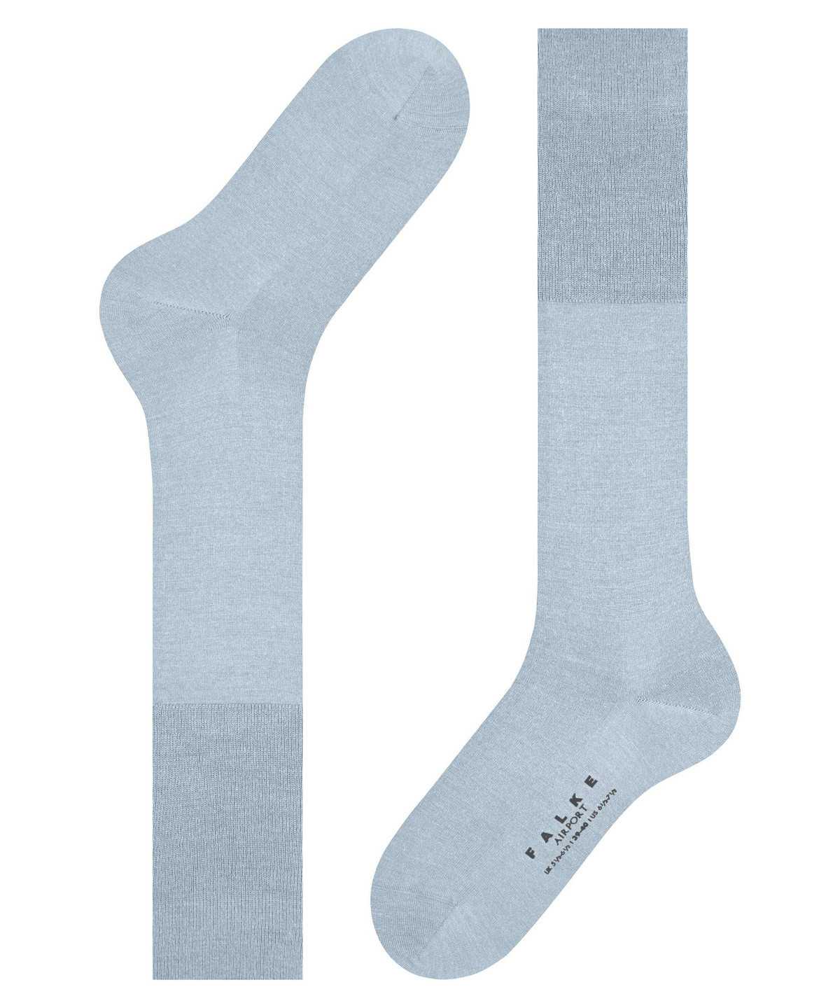 Calzini Uomo Falke Airport Knee-high Socks Blu | RWBA82347