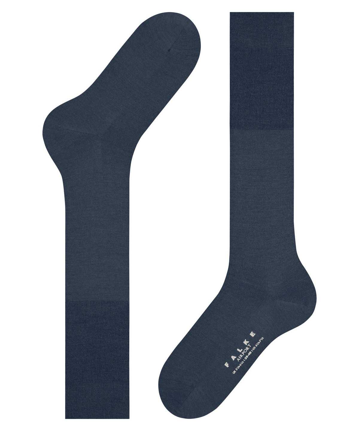 Calzini Uomo Falke Airport Knee-high Socks Blu | VYSX37264