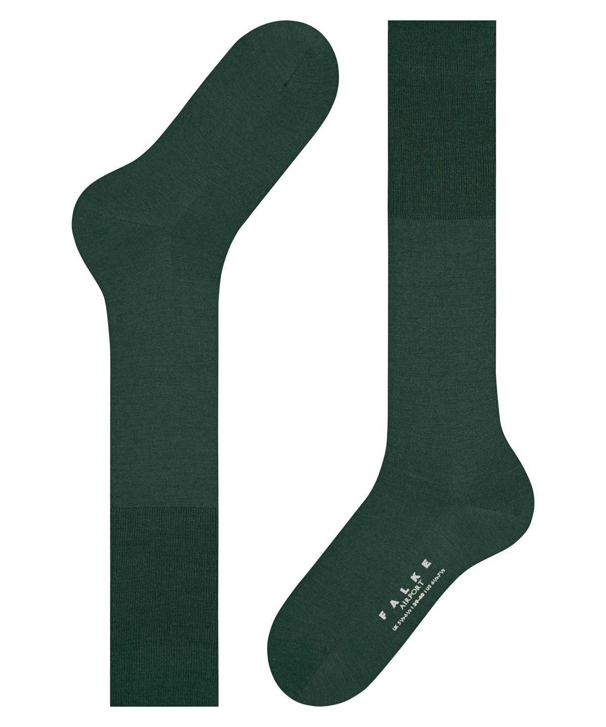 Calzini Uomo Falke Airport Knee-high Socks Verdi | AHKE67514