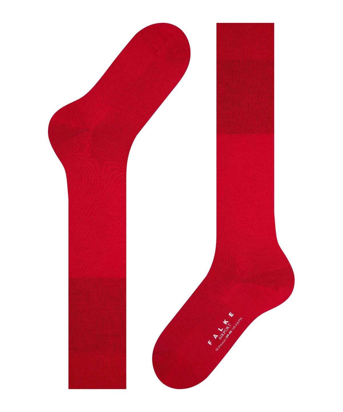 Calzini Uomo Falke Airport Knee-high Socks Rosse | CBXP89037