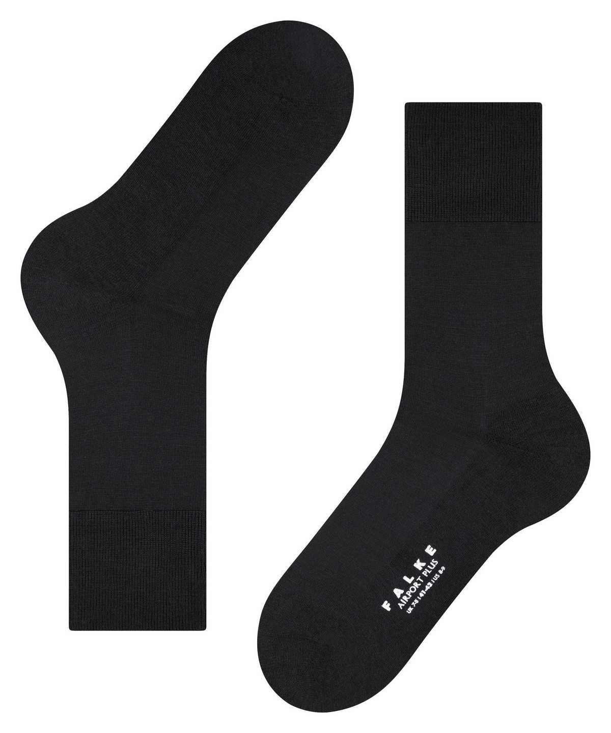 Calzini Uomo Falke Airport Plus Socks Nere | ENML47012