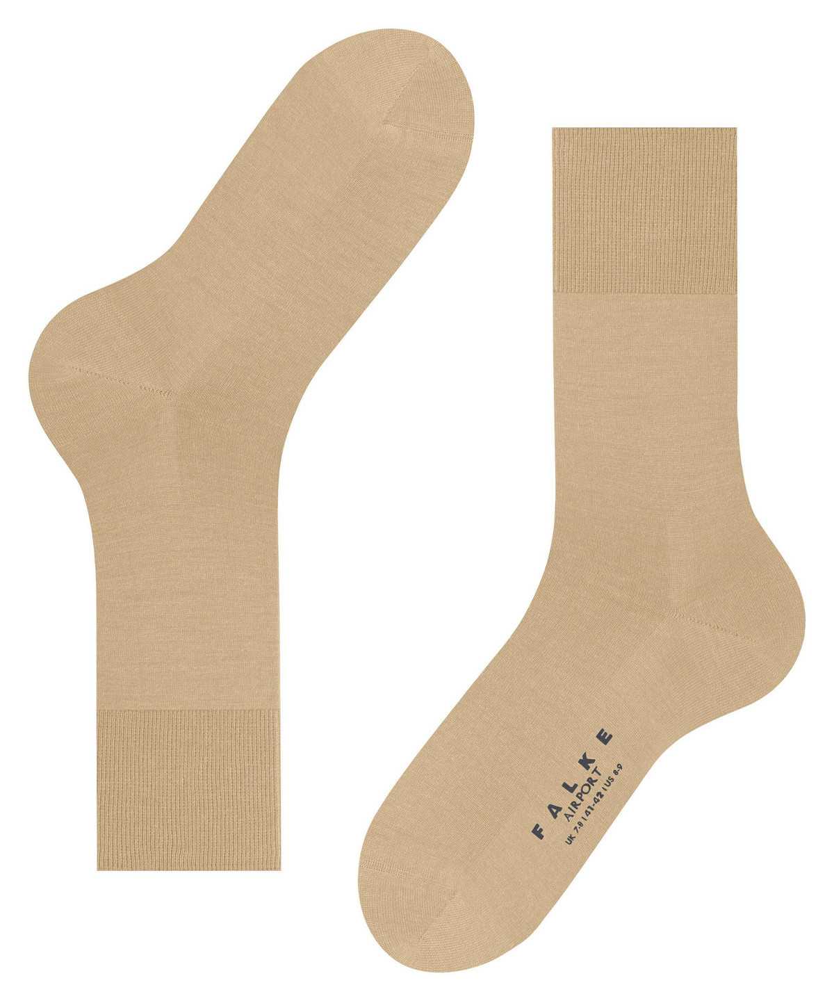 Calzini Uomo Falke Airport Socks Beige | RSIK26795