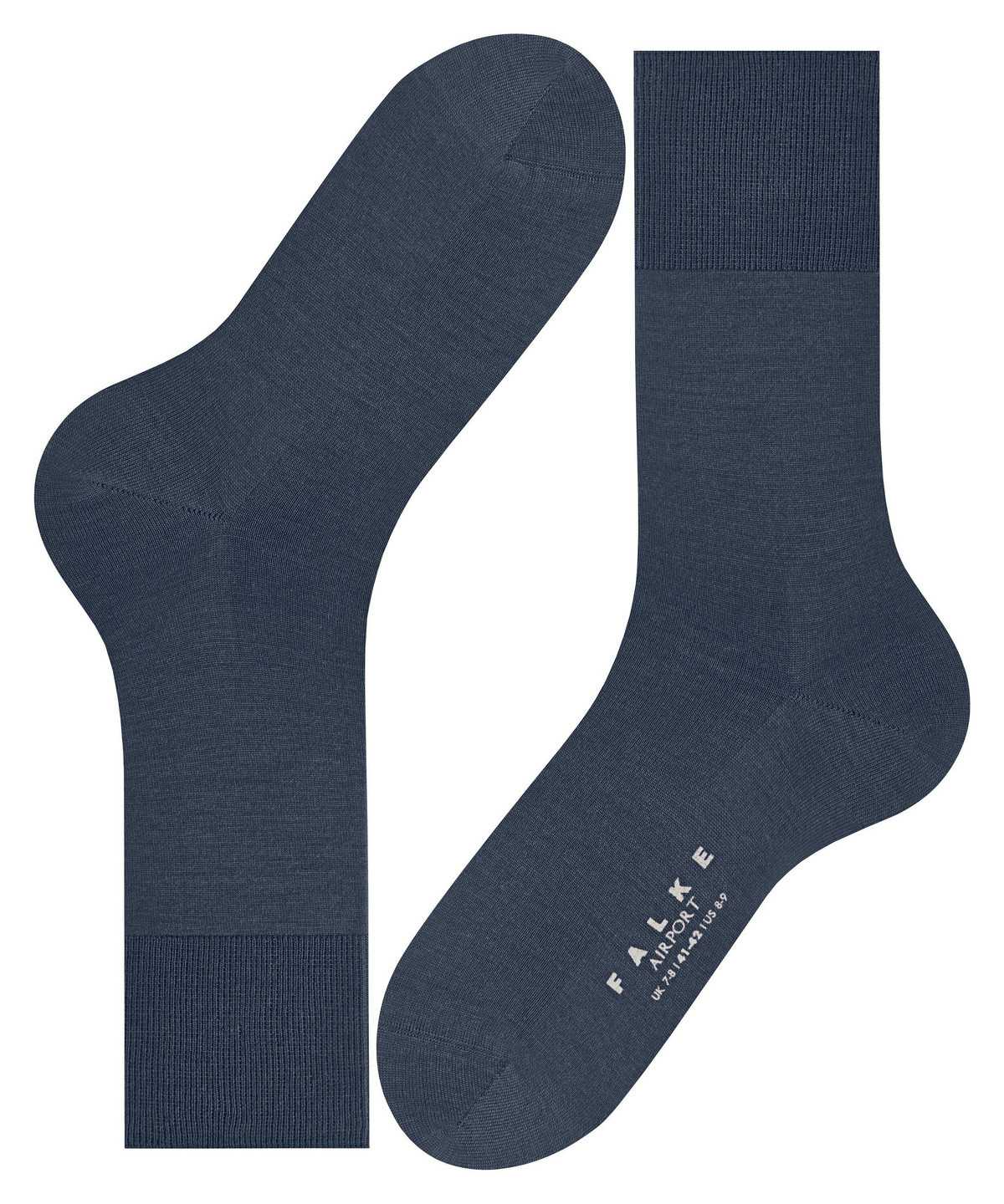 Calzini Uomo Falke Airport Socks Blu | WXSC67950