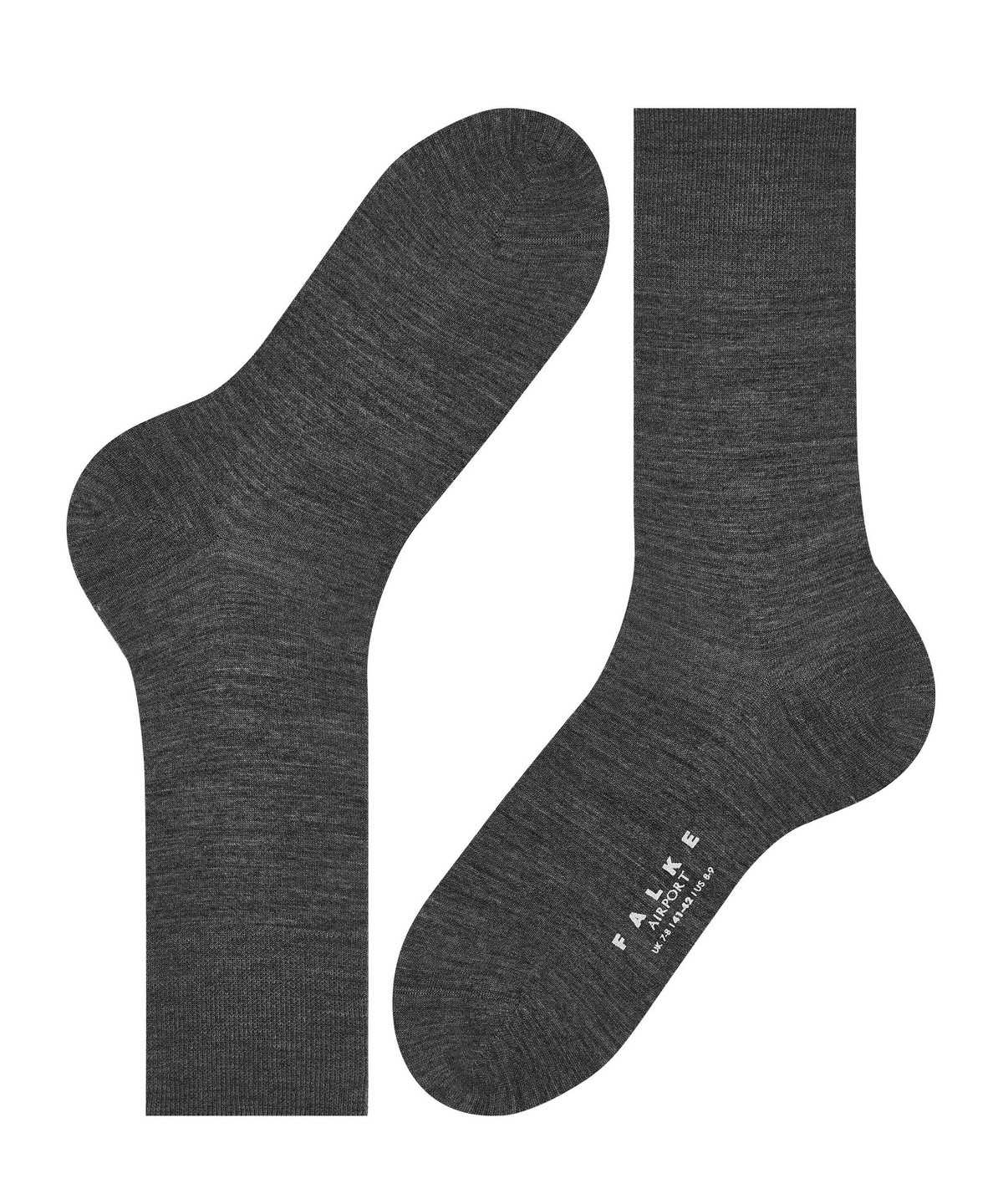 Calzini Uomo Falke Airport Socks Grigie | KBFM35920