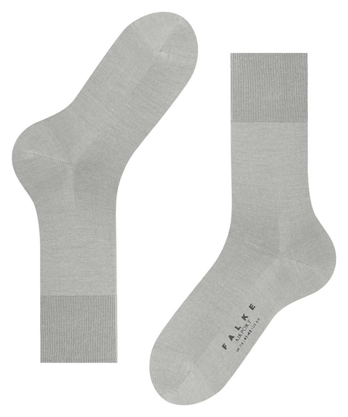 Calzini Uomo Falke Airport Socks Grigie | RLBA96734