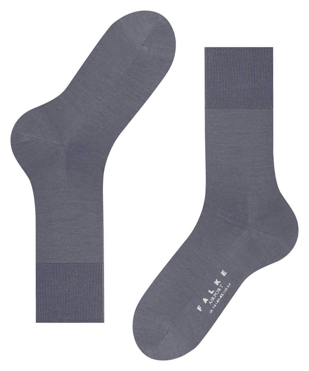 Calzini Uomo Falke Airport Socks Grigie | EXIM79562