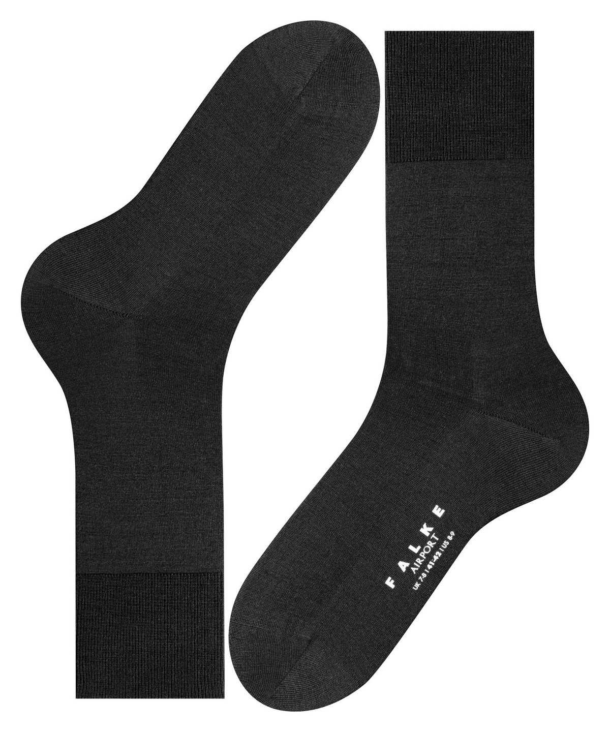 Calzini Uomo Falke Airport Socks Nere | AHPI39204