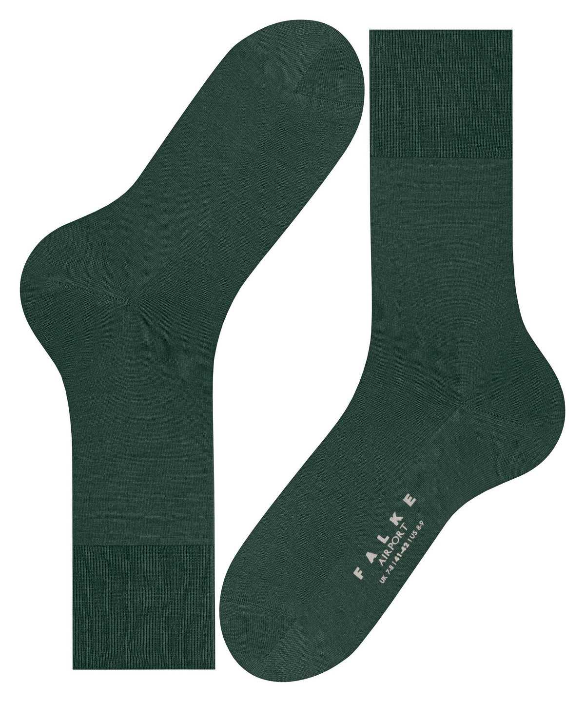 Calzini Uomo Falke Airport Socks Verdi | TDBH52784