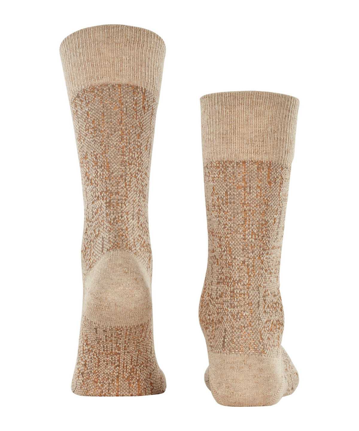 Calzini Uomo Falke Artisanship Socks Beige | ICBJ81052