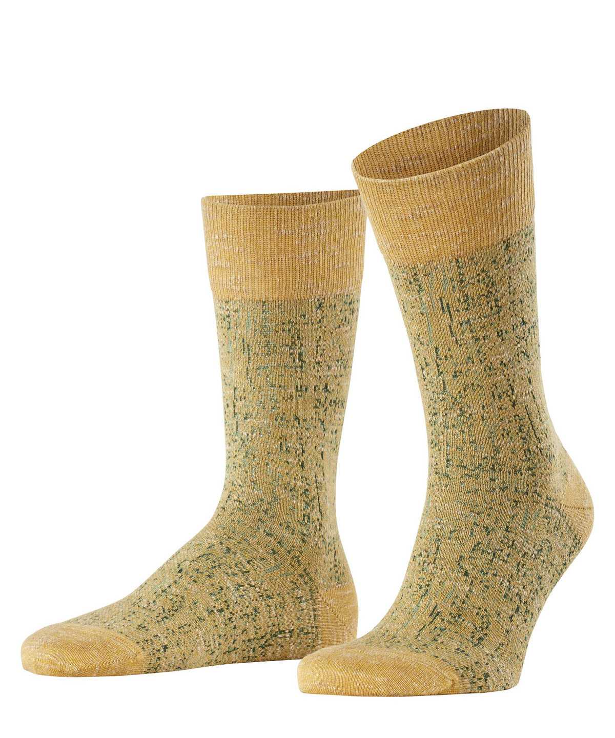 Calzini Uomo Falke Artisanship Socks Gialle | IOMQ69750