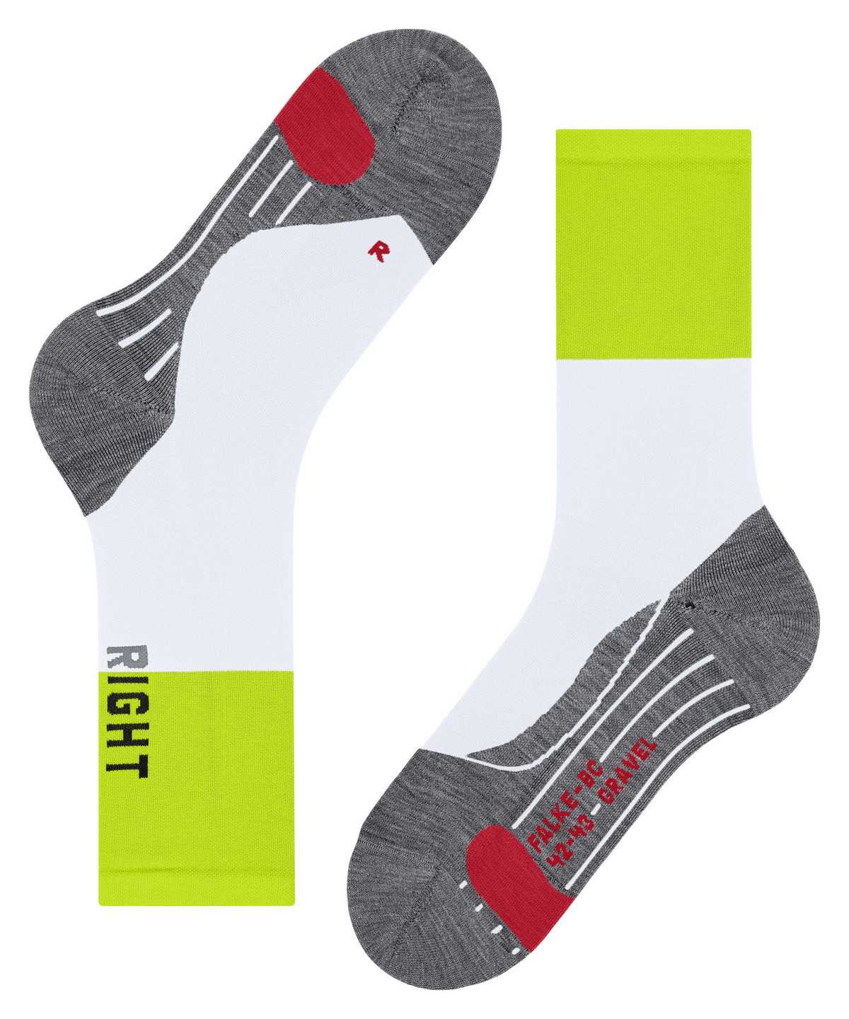 Calzini Uomo Falke BC Gravel Biking Socks Bianche | LBYN72315