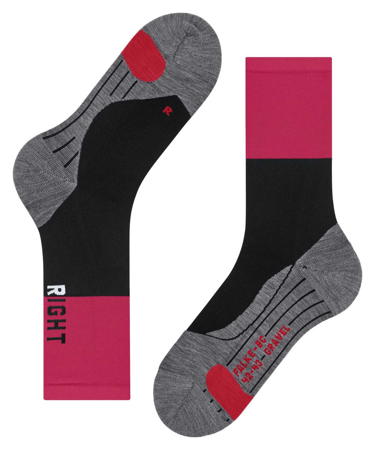 Calzini Uomo Falke BC Gravel Biking Socks Nere | IDCG97123