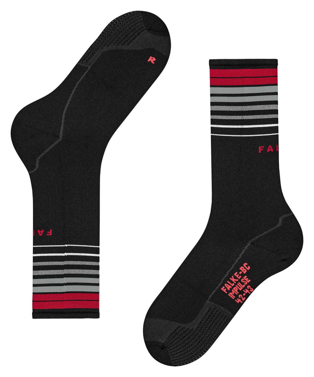 Calzini Uomo Falke BC Impulse Biking Socks Nere | QGZH37912