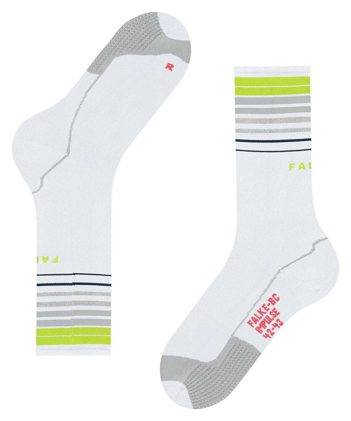 Calzini Uomo Falke BC Impulse Biking Socks Bianche | FRVH09874