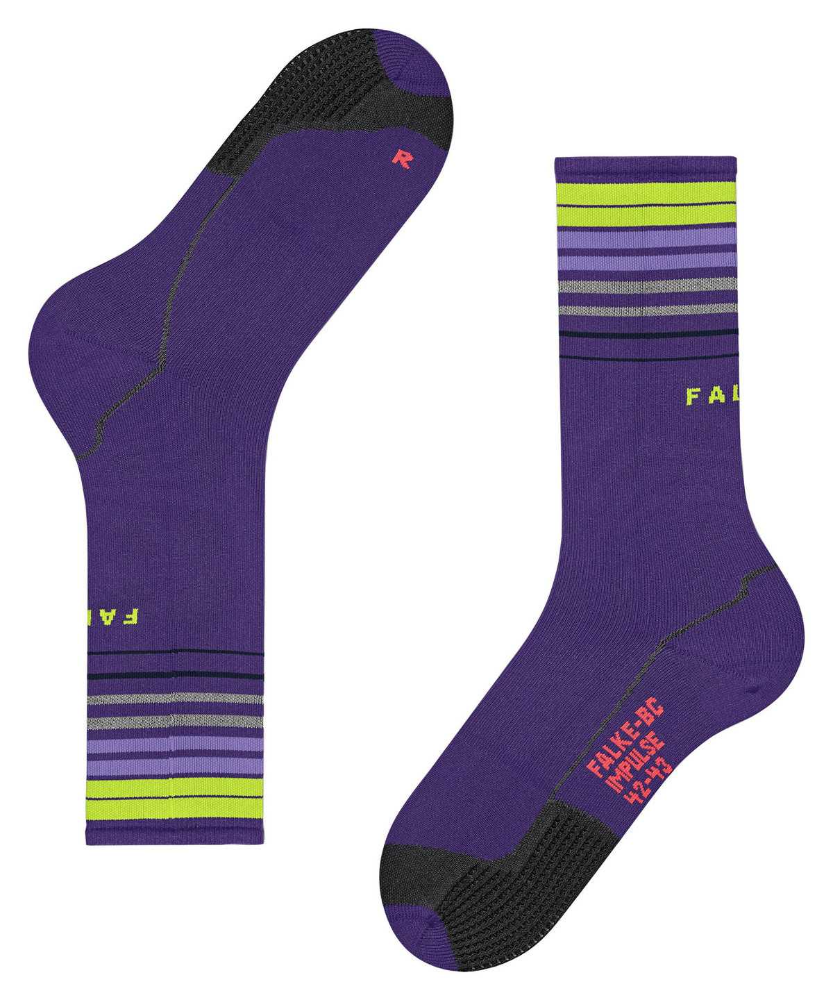 Calzini Uomo Falke BC Impulse Biking Socks Viola | XPFU40195