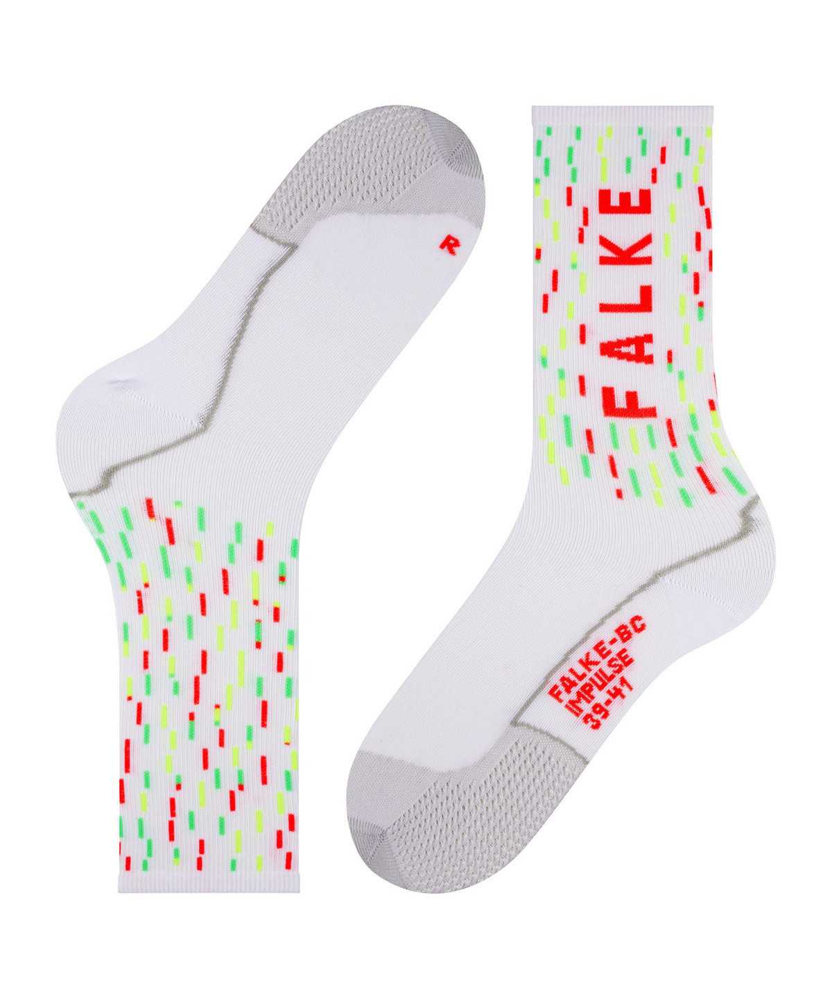 Calzini Uomo Falke BC Impulse Biking Socks Bianche | ZAPF15728