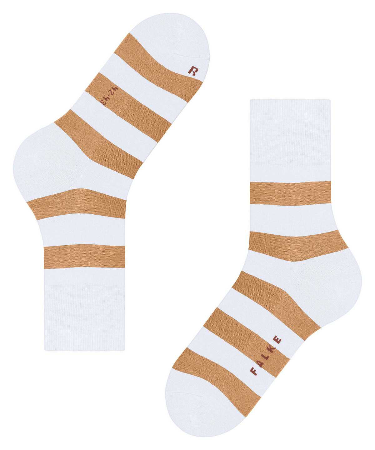 Calzini Uomo Falke Block Stripe Socks Bianche | EKNS21680