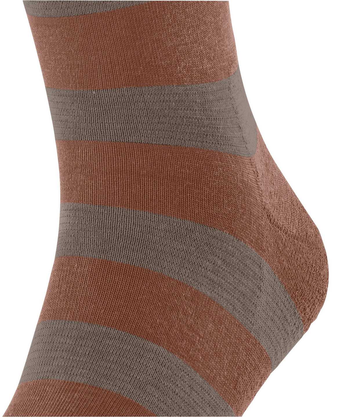 Calzini Uomo Falke Block Stripe Socks Marroni | AING72360