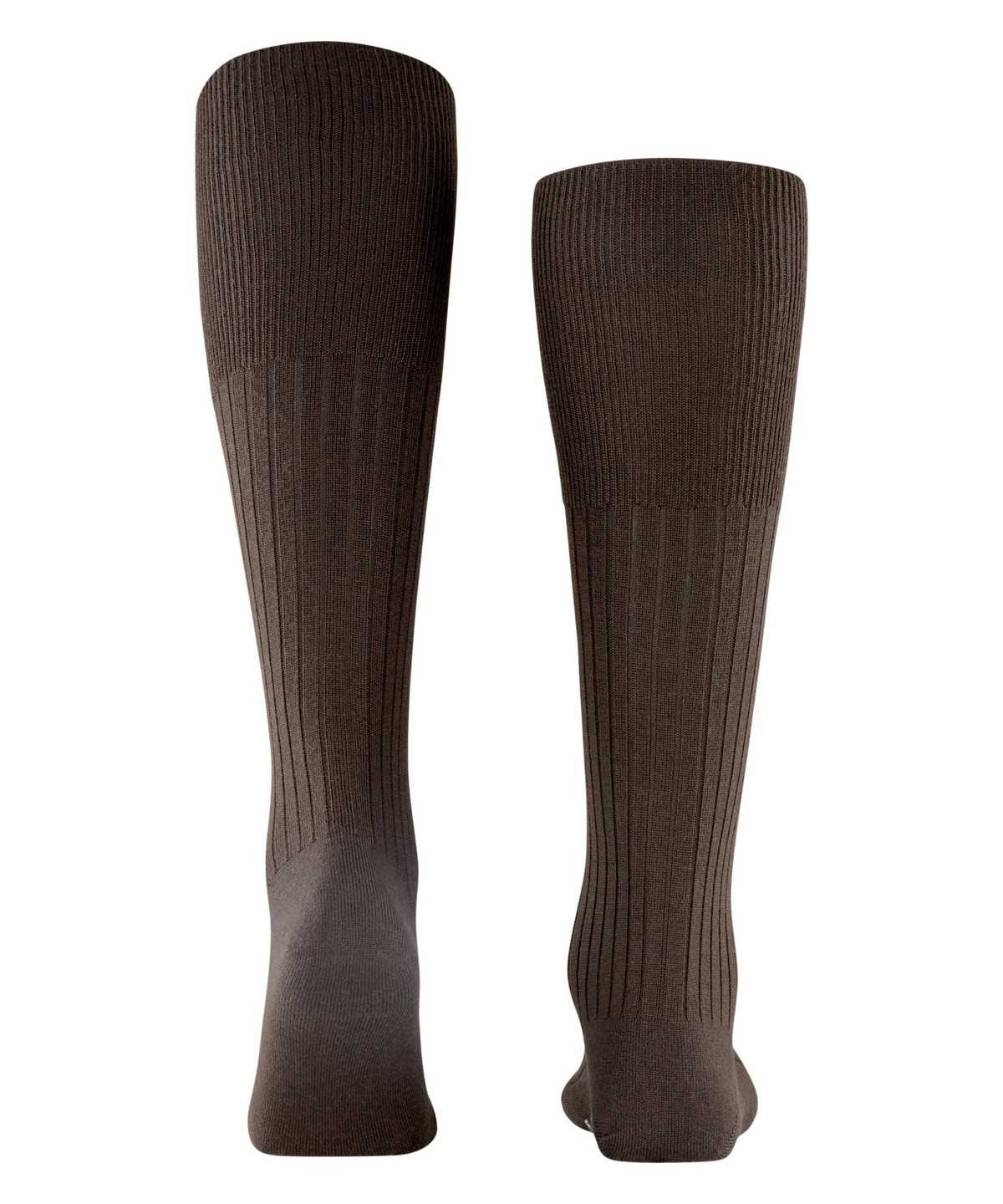 Calzini Uomo Falke Bristol Pure Knee-high Socks Marroni | JOVR68172