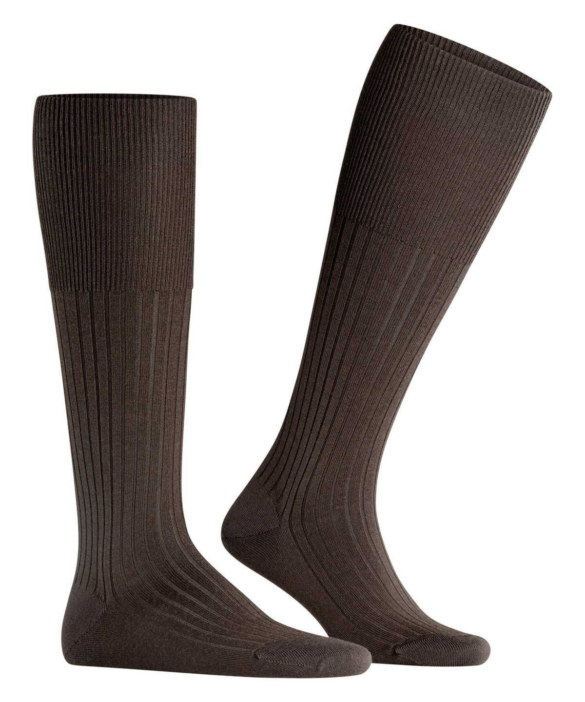 Calzini Uomo Falke Bristol Pure Knee-high Socks Marroni | JOVR68172